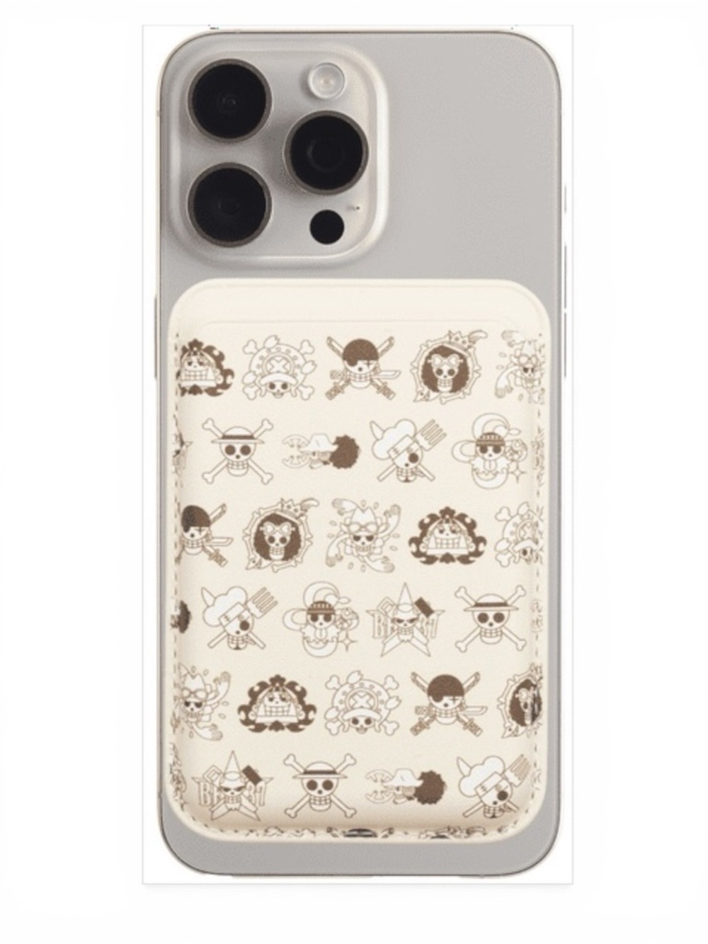 One Piece MagSafe Wallet Jolly Roger All Over Print CultureFly Magnetic Phone